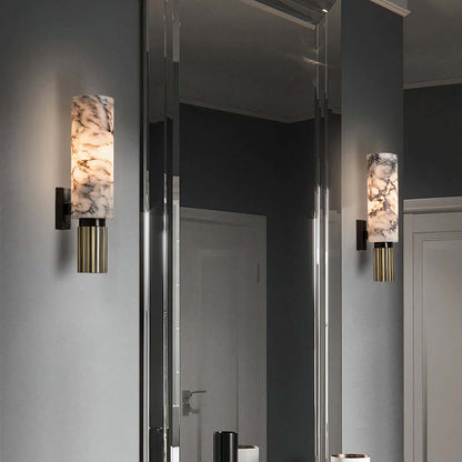 Textured Glass Globe Wall Light