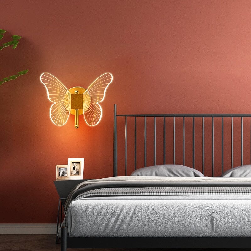 Modern Acrylic Butterfly Sconce