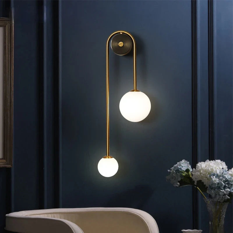 Glass Ball LED Wall Light