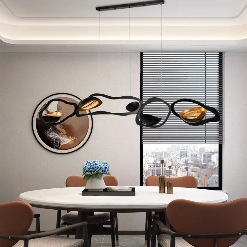 Modern linear pendant light