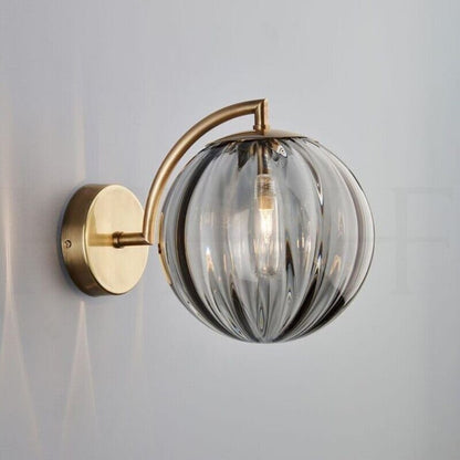 Frosted Globe Wall Sconce