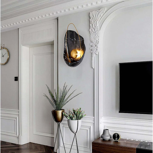 Linen Shade Wall Light