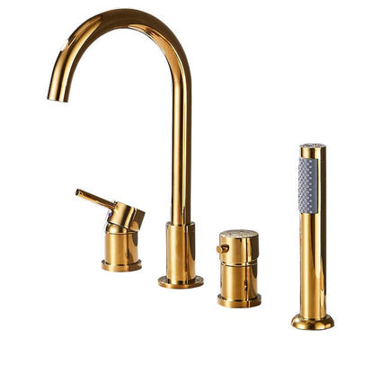 Modern Bathtub Faucet for Deck Mounting