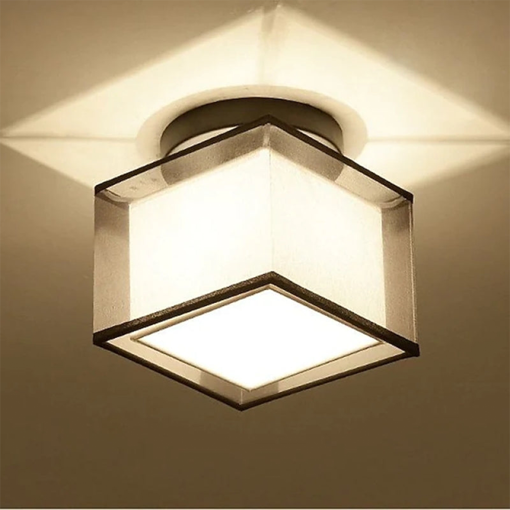 Vintage Fabric Ceiling Lamp