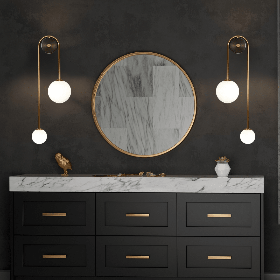 Glass Ball LED Wall Light