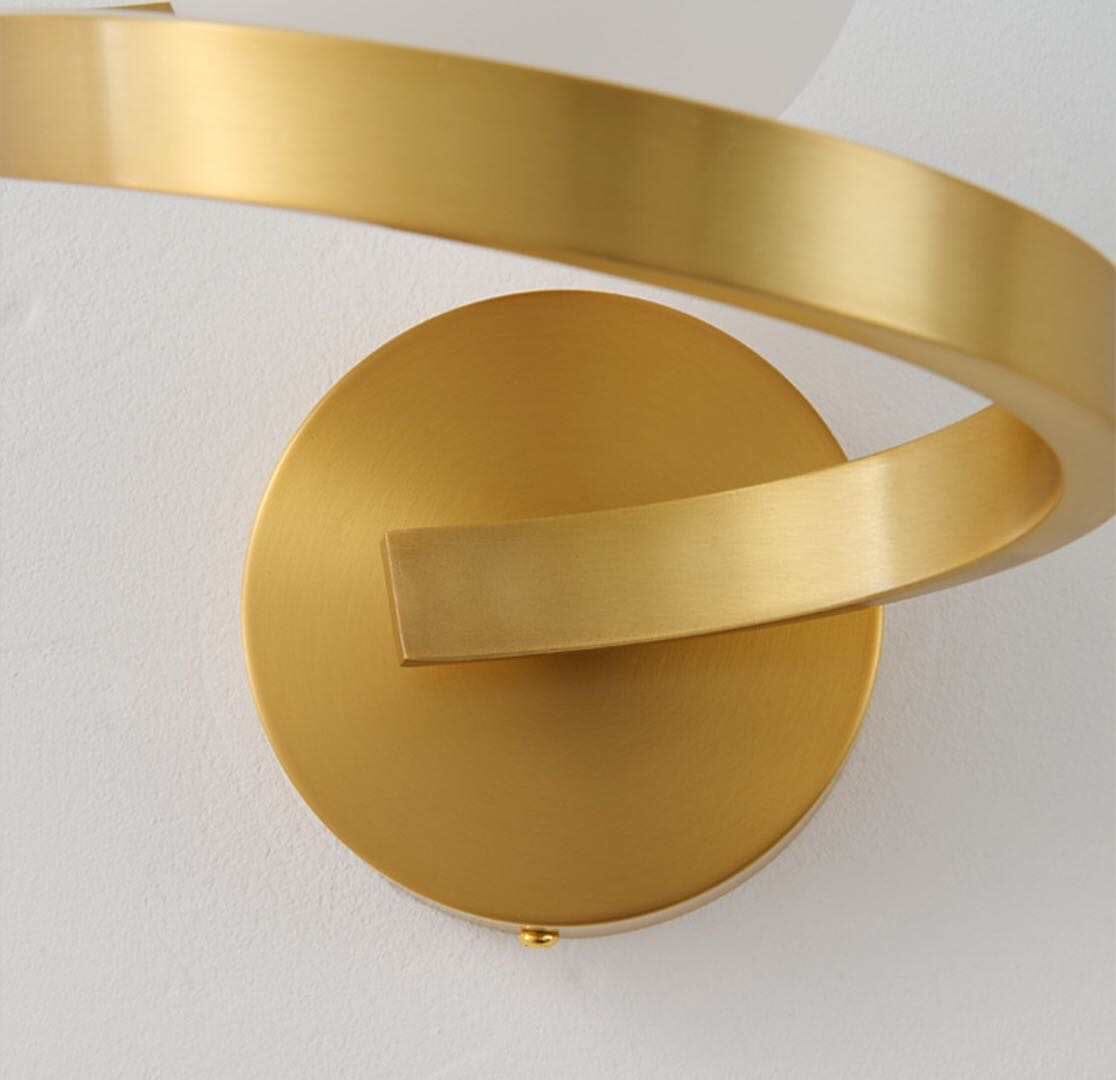 Black & Copper LED Wall Light