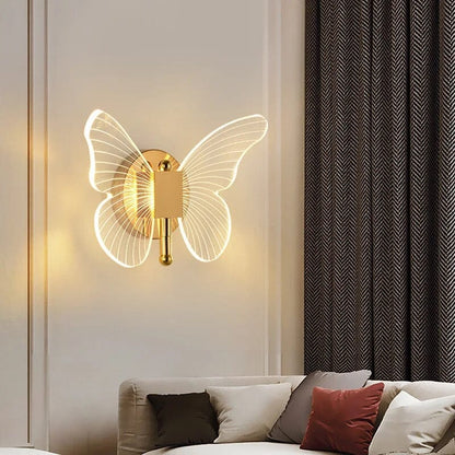Modern Acrylic Butterfly Sconce