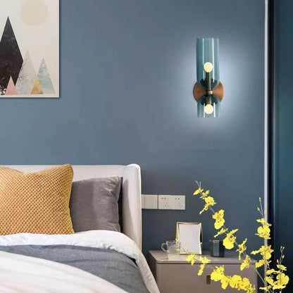 Double Glass Globe Wall Light