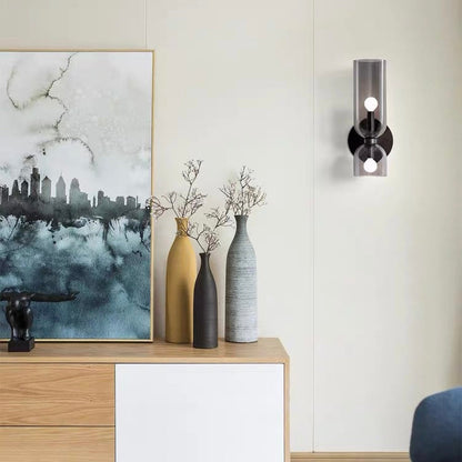 Double Glass Globe Wall Light