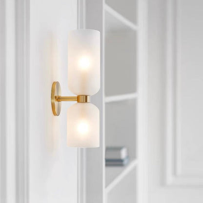 Double Glass Globe Wall Light
