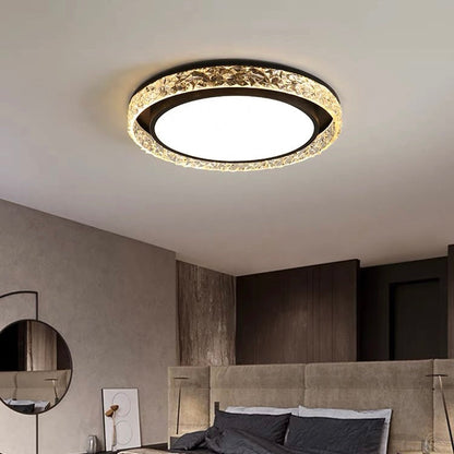 Flush-Mount Iron Ceiling Light