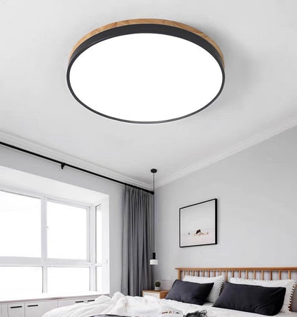 Wooden Round Ceiling Light