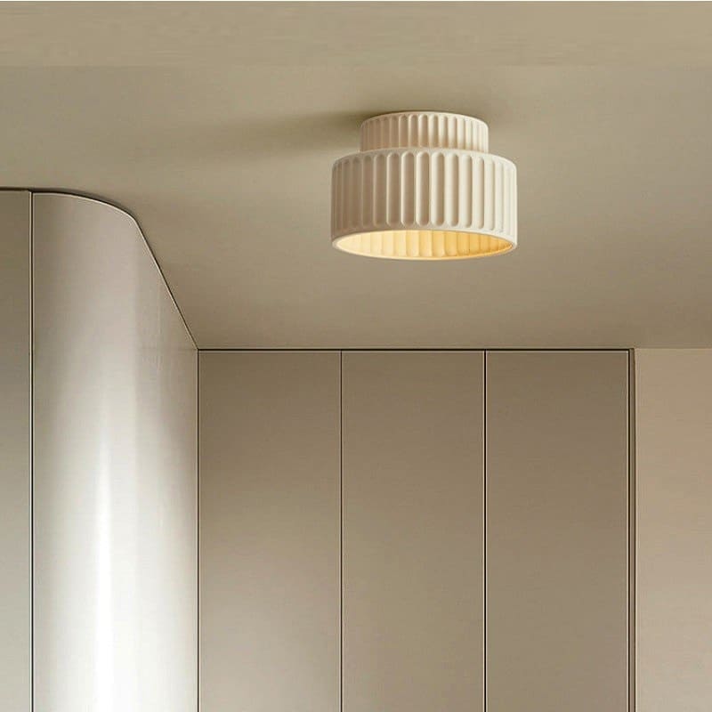 Vintage Fabric Drum Ceiling Lamp