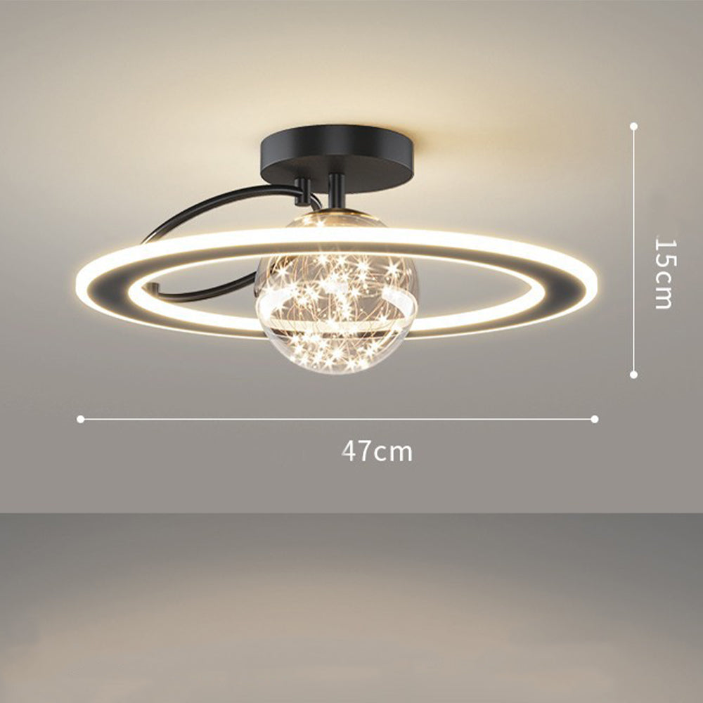 Golden Starry Glass Ceiling Light