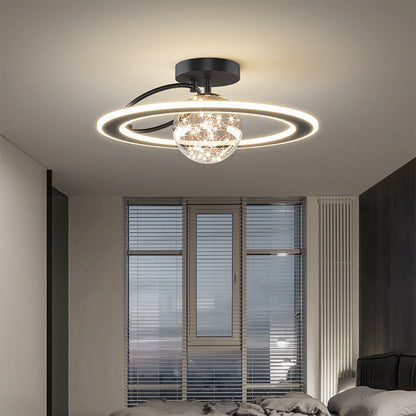 Golden Starry Glass Ceiling Light