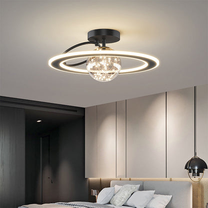 Golden Starry Glass Ceiling Light
