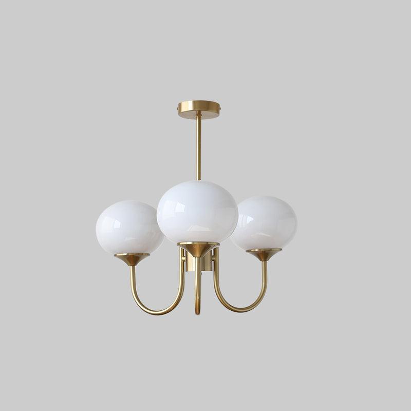 Pink Bubble Glass Chandelier