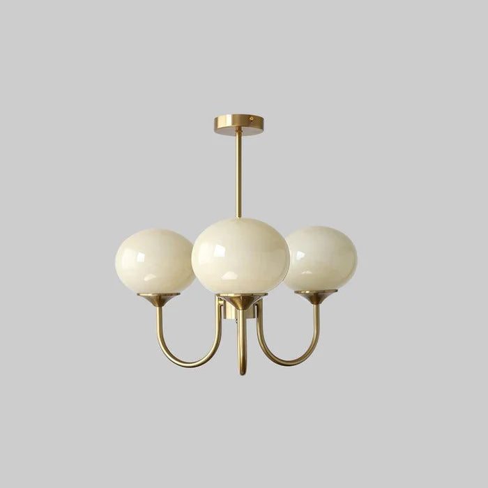 Pink Bubble Glass Chandelier