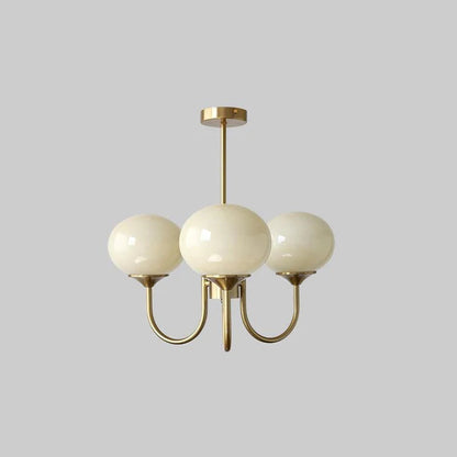 Pink Bubble Glass Chandelier