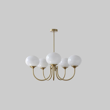Pink Bubble Glass Chandelier