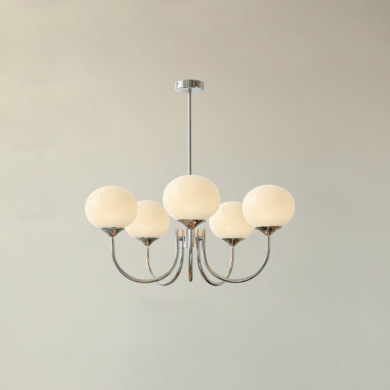 Pink Bubble Glass Chandelier