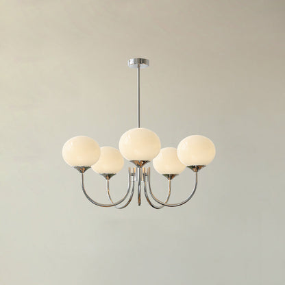 Pink Bubble Glass Chandelier
