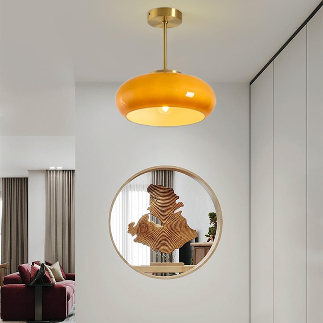 Vintage Glass Ceiling Light