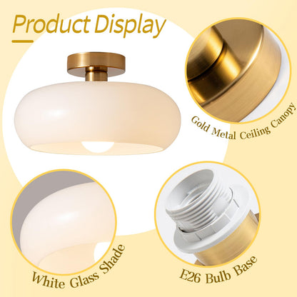 Vintage Glass Ceiling Light