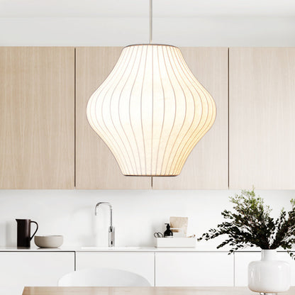 White Lantern Pendant Light