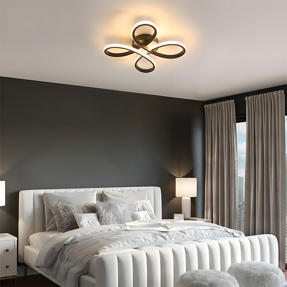 Sculptural Iron Bedroom Light