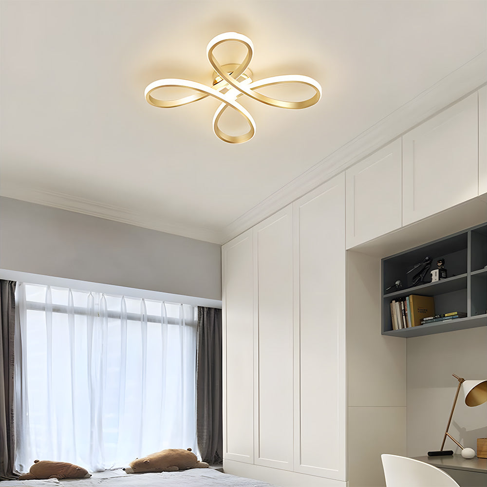 Sculptural Iron Bedroom Light