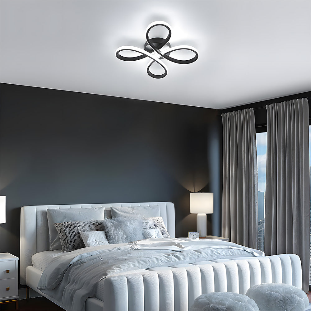 Sculptural Iron Bedroom Light