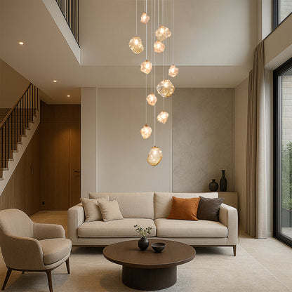 Modern LED Staircase Chandelier
