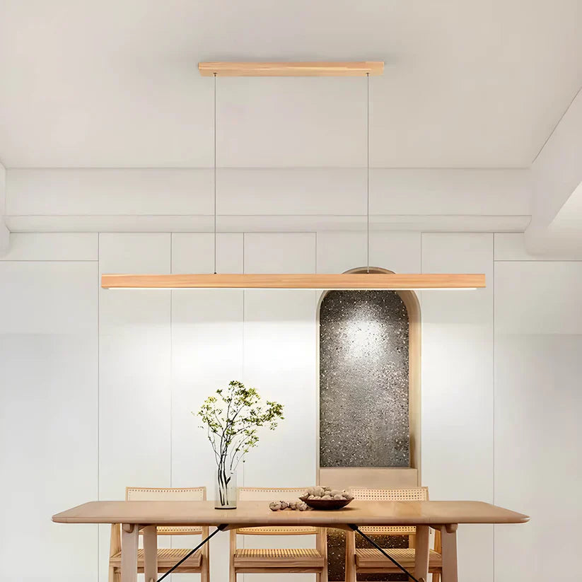 Modern Scandinavian wooden pendant light