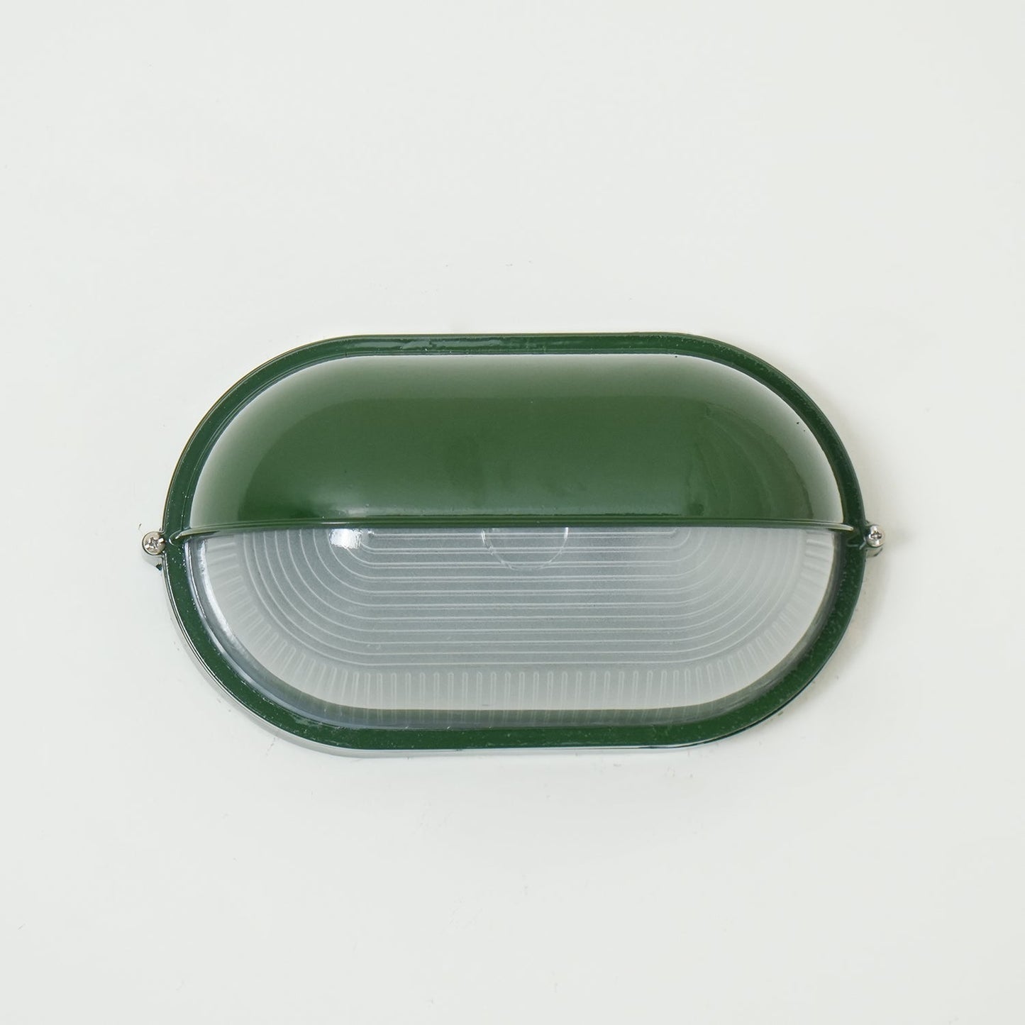 Industrial Outdoor Wall Lamp with Ribbed Glass