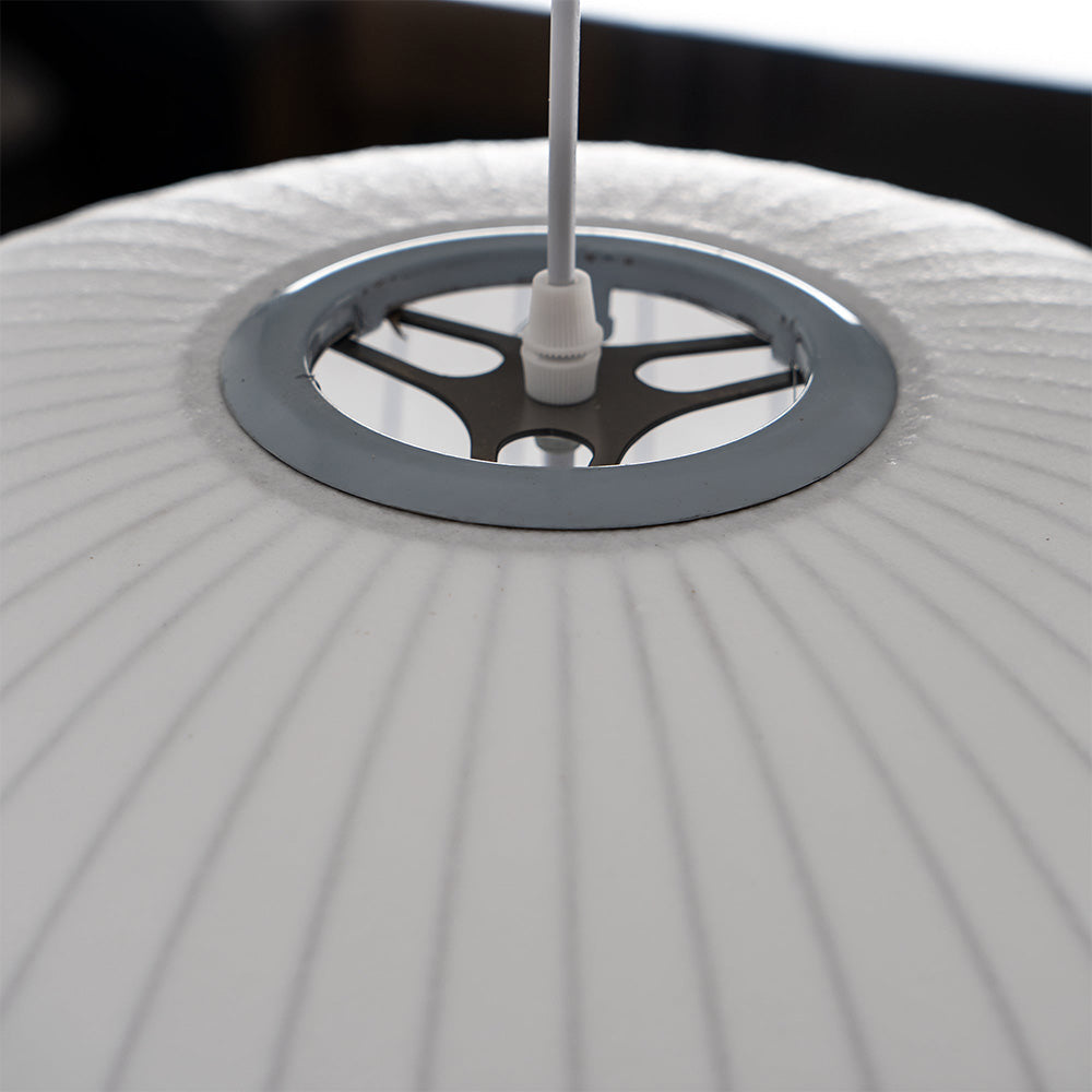 White Lantern Pendant Light