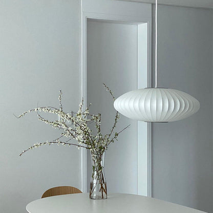 White Lantern Pendant Light