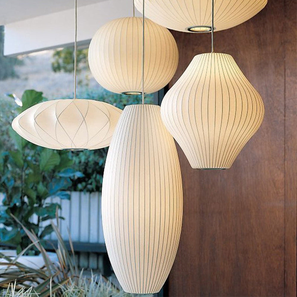 White Lantern Pendant Light