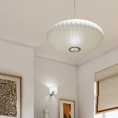 White Lantern Pendant Light