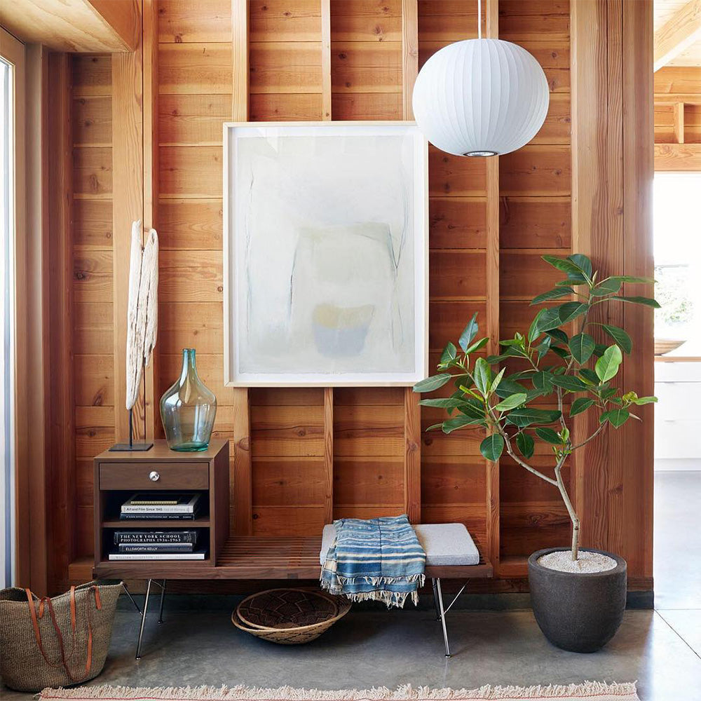 White Lantern Pendant Light