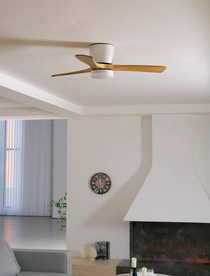 Modern Wooden Propeller Ceiling Fan Light