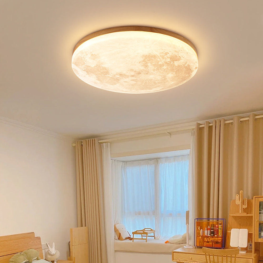 Moon-Inspired Art Deco Ceiling Light