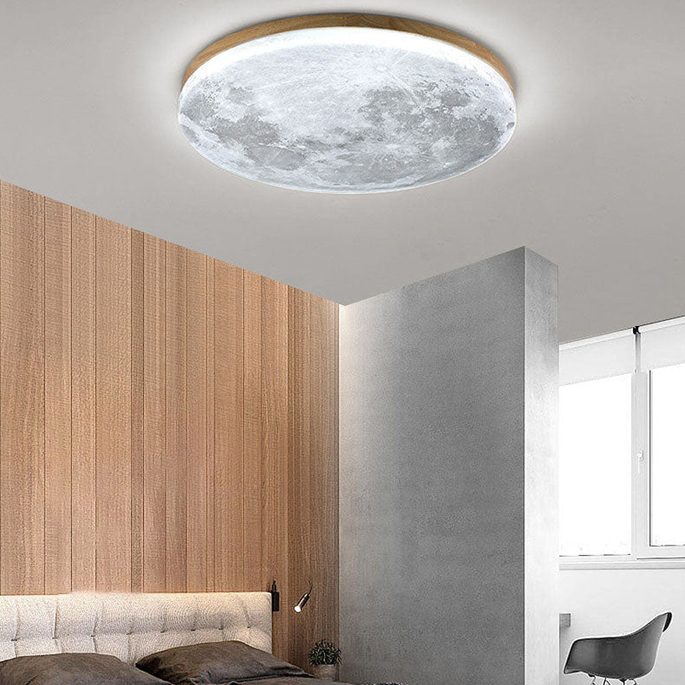 Moon-Inspired Art Deco Ceiling Light