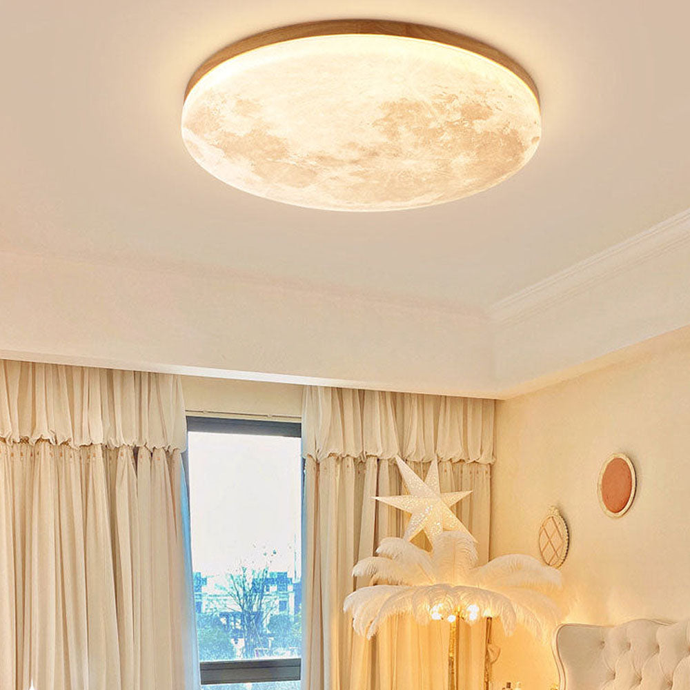Moon-Inspired Art Deco Ceiling Light