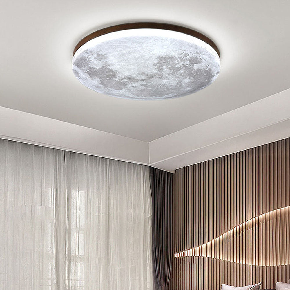 Moon-Inspired Art Deco Ceiling Light