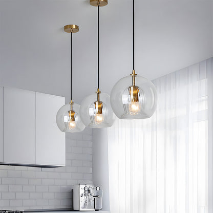 Spherical Glass Pendant Light