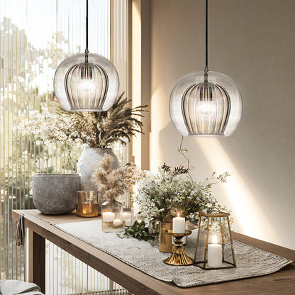 Spherical Glass Pendant Light