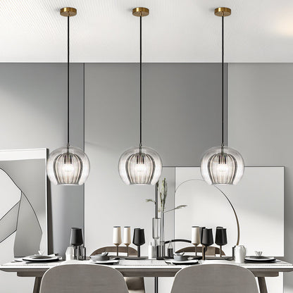 Spherical Glass Pendant Light