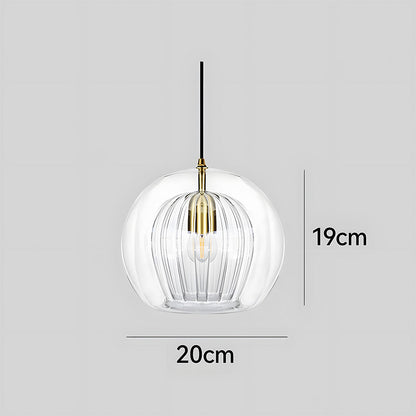 Spherical Glass Pendant Light