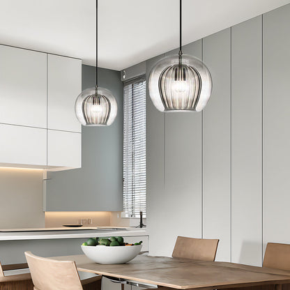 Spherical Glass Pendant Light